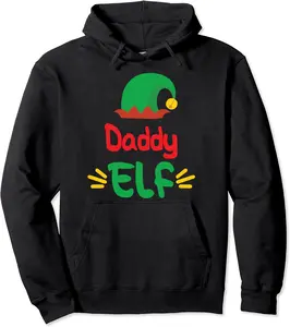 Daddy Elf Family Matching Christmas Group Costume Gift Pullover Hoodie - Phoebeumba Shop 86B07ZTKB2BX
