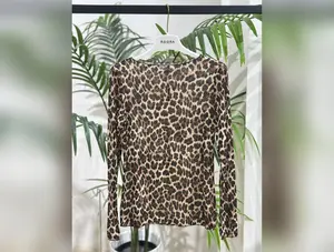Leopard Print Sweater in Cashmere Blend
