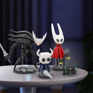 MOC Hollow Knight Building Blocks – Hornet & Pure Vessel Game Figures, DIY Assembly Brick Toy, Gift for Kids