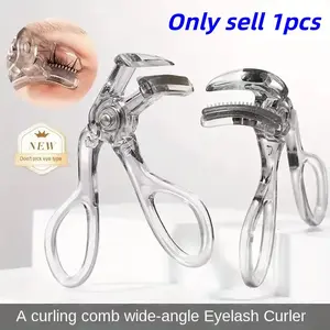 Portable Eyelash Curler, Beauty Lash Curler, Curling Lashes, Frameless Comb Design, Ergonomic Handle, Long-Lasting Hold, Wide Angle, Perfect for Valentine's Day Gifts