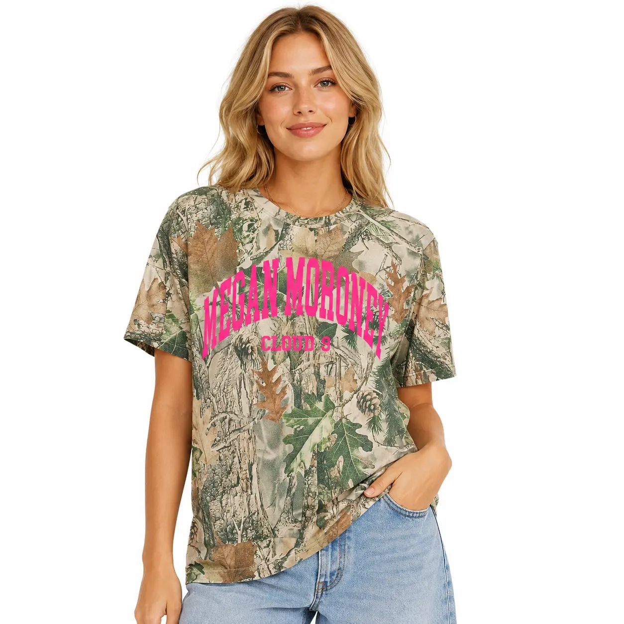 Megan Moroney Camo Shirt, Vintage Camo Country Music Tee, Cloud 9 3d shirt, 3D Graphic T-Shirt, Realistic Print Tee, Unisex Streetwear Style