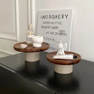 Wooden Tray, 1 Count Multi-functional Jewelry Tray, Cosmetic Tray, Home Organizer for Living Room Bedroom, Gift for Friend