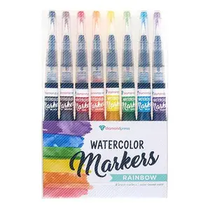 Crafts & Sewing Diamond Press Watercolor Markers Set of 8