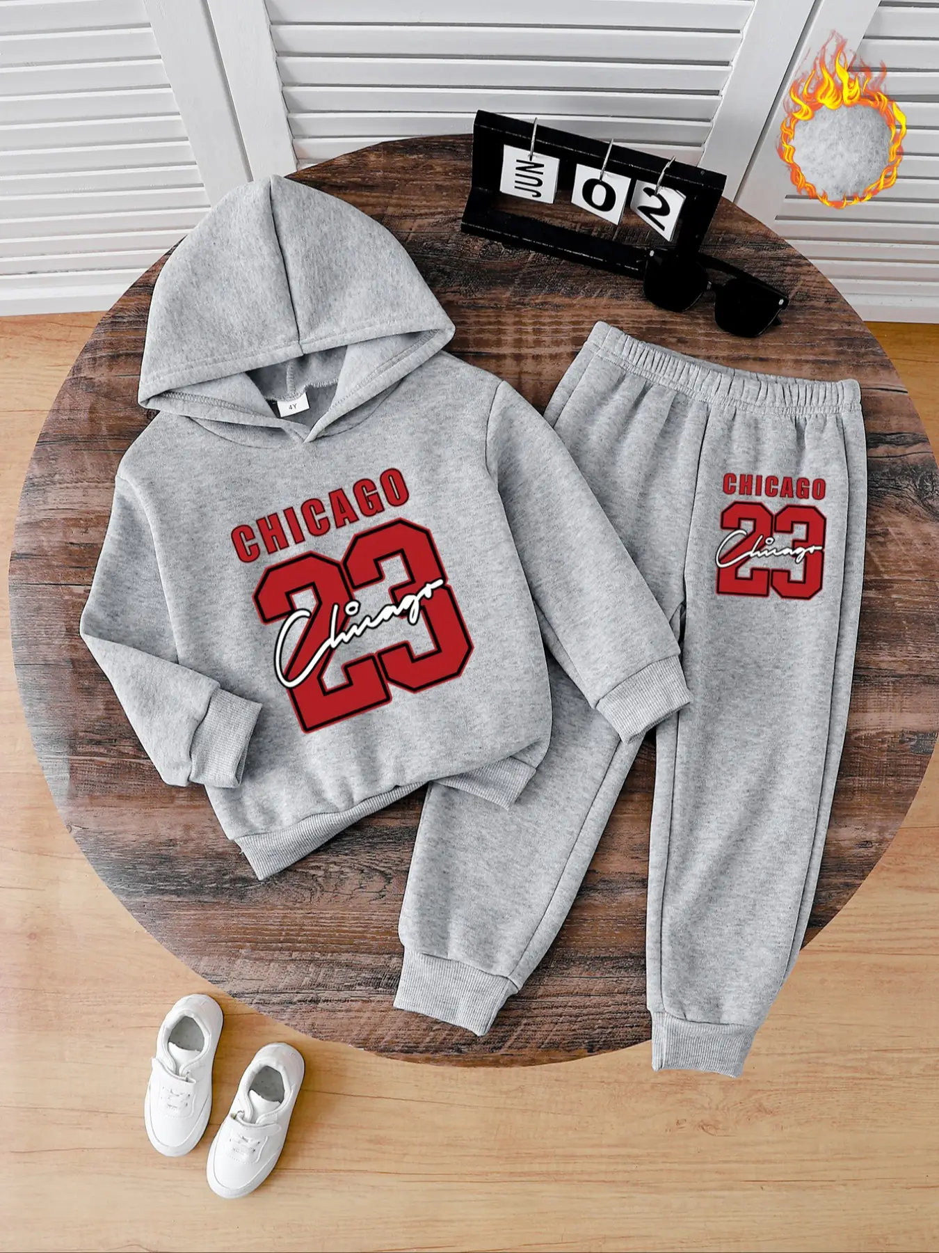 Autumn Winter New Kids Fashion Hoodie Set, Baby Casual Loose Sports Pants Two-Piece, Trendy School Gift for Children