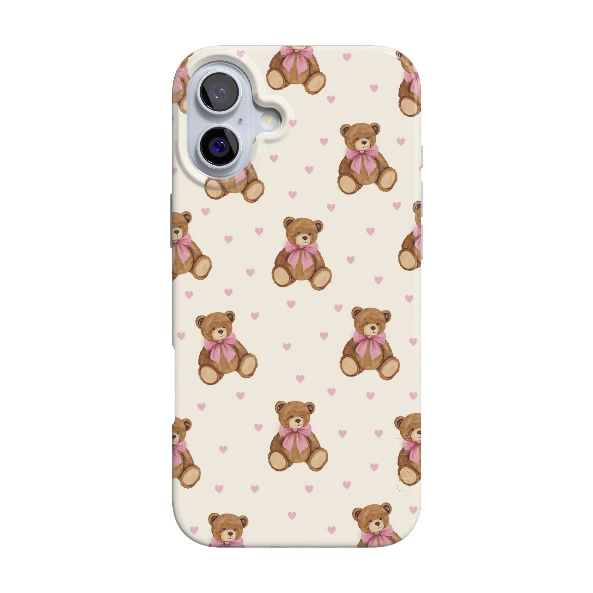 Casely iPhone 16 Plus Case | Cuddle Up | Teddy Bear | Compatible with MagSafe | Classic Ultra Thin Design
