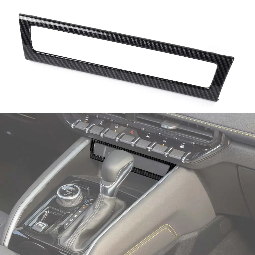 1 x Interior Center Console USB Port Socket Panel Frame Trim Cover, 1-Piece ABS Self-Adhesive UV-Resistant Coating Auto Interior Accessory for 2023 Chevy Colorado/GMC Canyon 2023 Model