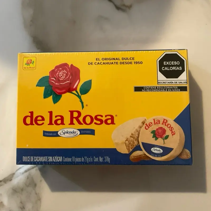 De la Rosa Mazapan, Mexican Original Peanut Candy sugar free