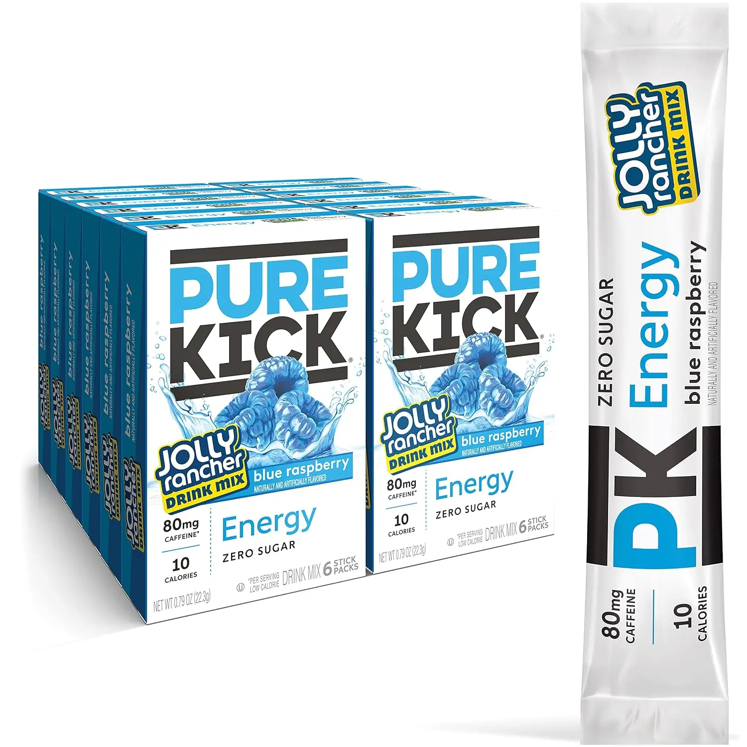 Energy Drink Mix, Jolly Rancher Blue Raspberry, 72 Packets