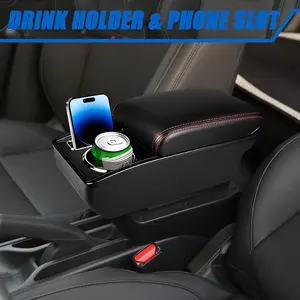 Car Armrest Box, Car Armrest Storage Box, Essential Car armrest cover for toyota Yaris Cross Yaris SUV，car armrest cover For Peugeot 208 2012-2018，car armrest case holster for For Peugeot 206 ,car armrest case holster for For Suzuki Jimny JB74 2018-2025