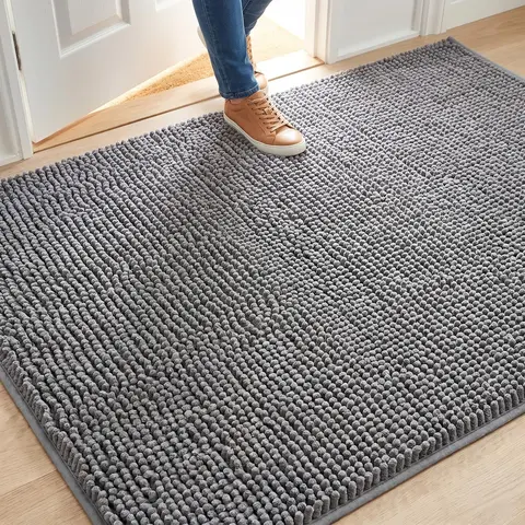 Muddy Mat® | Indoor Door Mat, Super Water Absorbent Dirt Trapper Doormat, Slip-Resistant Washable Quick Dry Chenille Entryway Muddy Carpet®, Front Door Mat, Inside Floor Mat for Entryway