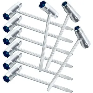 9 Pack Chainsaw Scrench, T-Wrench Spanner Tool 13mm x 19mm (13 and 19mm), Combination  and Wrench Adjustment Tool for Saws Chains Nuts Spark Plug
