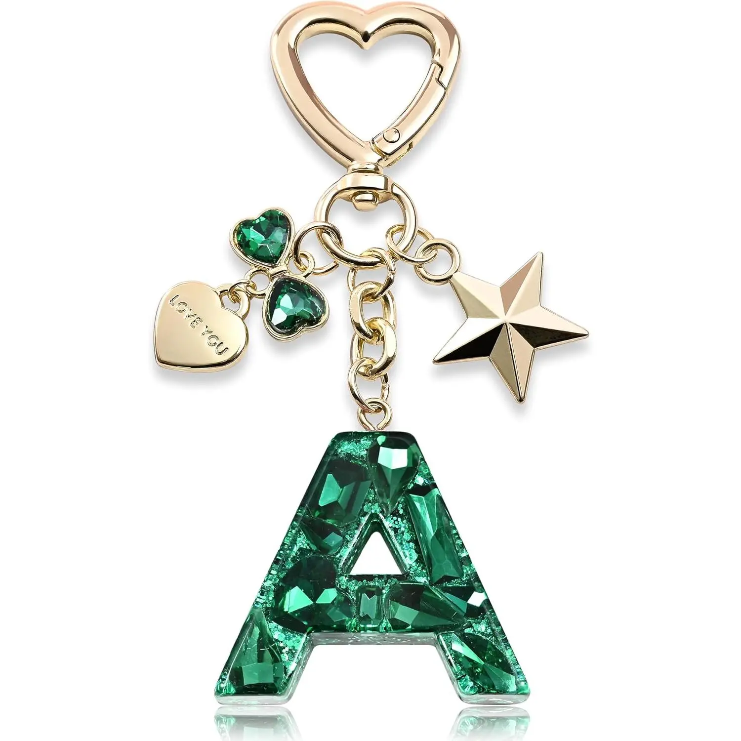 Cute shiny keychain with initials, butterfly, and star in pink and purple, suitable for women and girls, can be used to decorate bags, cups, etc., simple gift, holiday gift, special gift Cute shiny keychain with initials, butterfly, and star in pink and purple, suitable for women and girls, can be used to decorate bags, cups, etc., simple gift, holiday gift, special gift