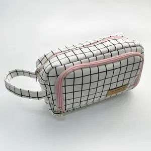 Large Capacity Canvas Pencil Case, Style High Aesthetic Simple Design, Unisex Cute Multi-Functional Storage Bag for School Students