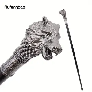 Silver Wolf Fashion Stick Decorative Stick Cospaly Vintage Party Fashionable Cane Crosier 91cm