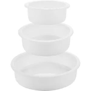 3Pcs/Set Deep Circle Silicone Molds for Resin,Glossy Large Resin Mold,3 Size Deep Epoxy Resin Molds for Flowers Bouquet Preservation,Resin Casting,Christmas Party Gifts,Hand Tools Kits