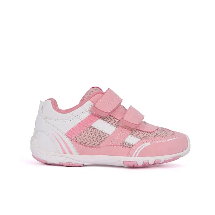 Pediped Jayce Speed Flex  Pink Kids Shoes - Breathable Mesh, Secure Straps, Flexible Sole - Approved by American Podiatric Medical Association