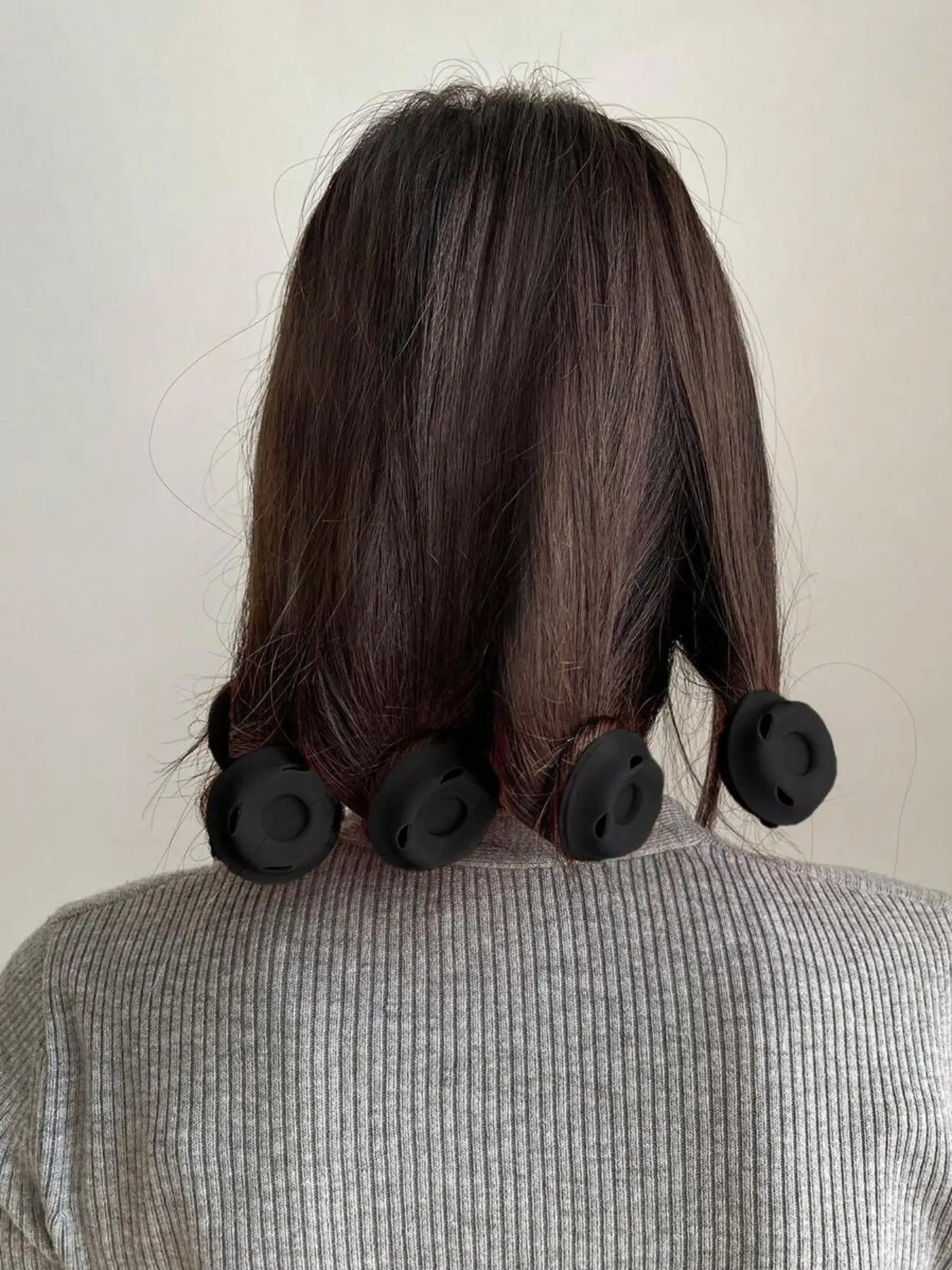6-Piece Mushroom Bell Curling Iron Set, Easy-To-Use Practical Hair Styling Tool, Silicone Hair Roller, No Damage Sleep Style