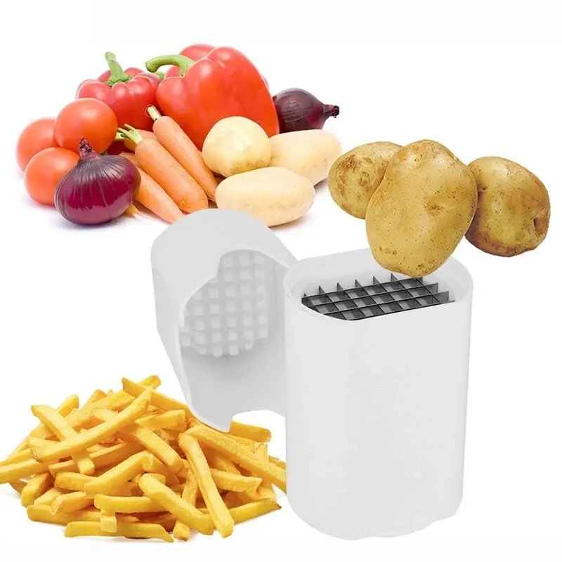 New Kitchen Fries One Step French Fry Cutter Potato Vegetable Fruit Slicer Tools