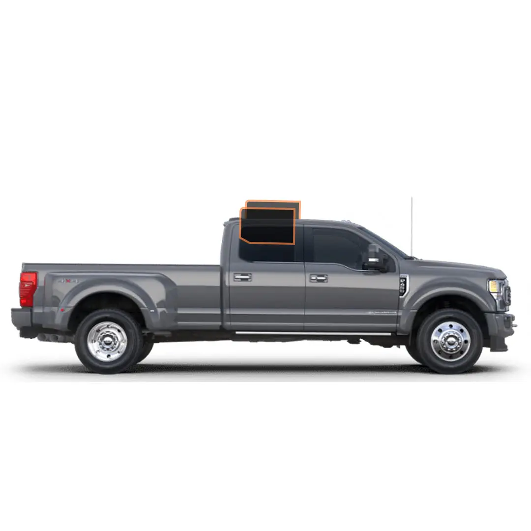 MotoShield Pro 2mil Precut Ceramic Car Window Film - Solar Car Sun Protection for 2013-2016 Ford F-250 4-Door Crew, Rear Driver/Passenger (25%), Heat Shrinking, Lifetime Warranty, Window Tinting