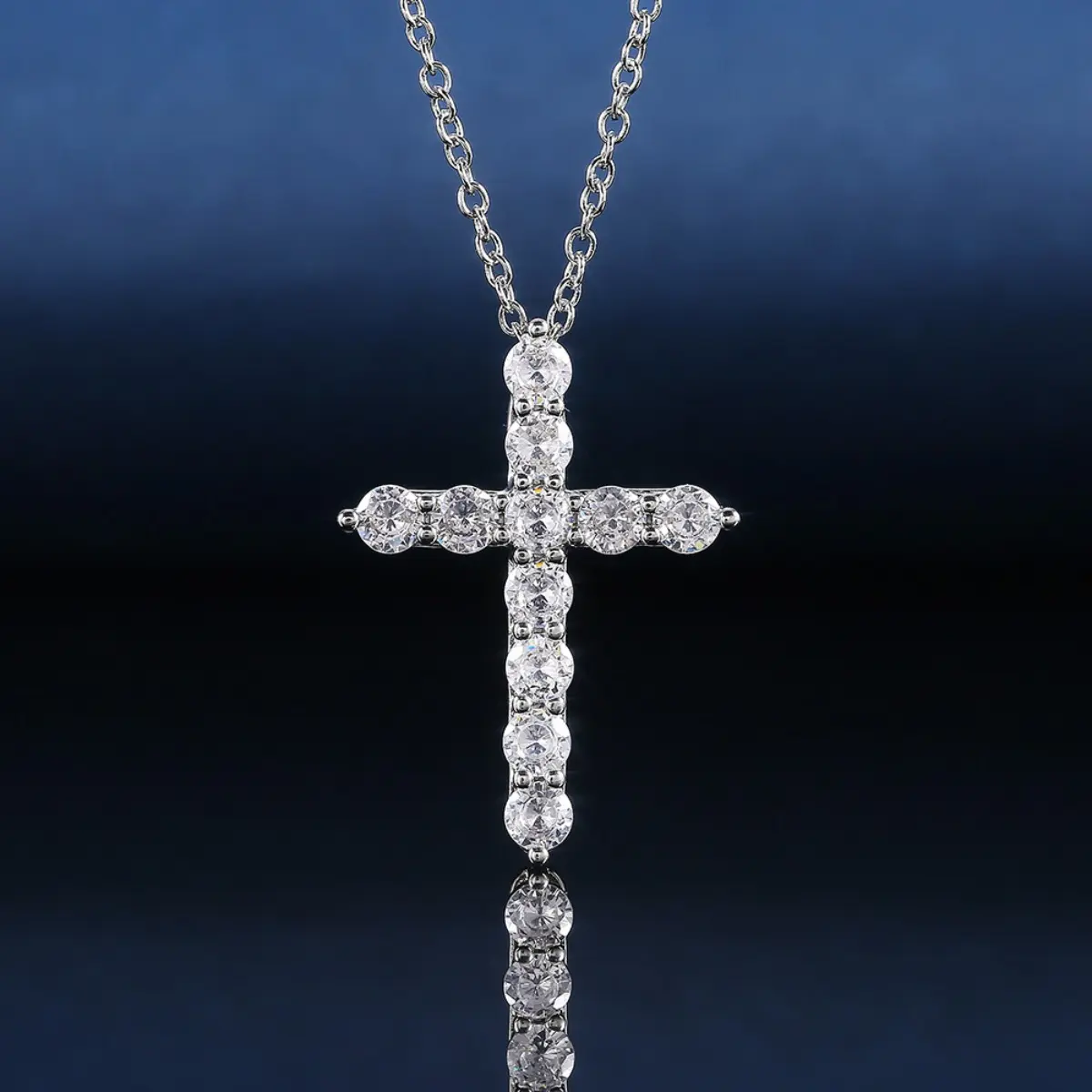 Ladies Fashion Geometric Cross Necklace