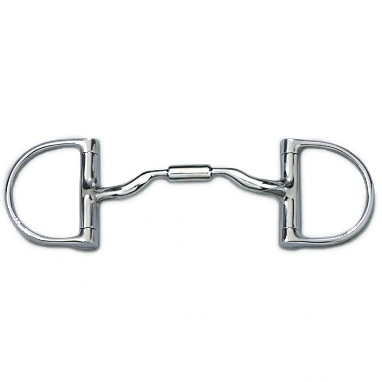 Myler Pony Dee Ring Snaffle Bit - Low Port Comfort 4 3/4" Mouthpiece with Copper Inlay - Pony Size