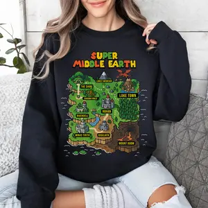 SupperMiddleEarth t shirt sweat shirt hoodie, MiddleEarthLOTR t shirt sweatshirt hoodie, LOTRing Maps t shirt sweat shirt hoodie