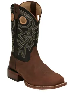Justin Men's Big News Western Boot Broad Square Toe - Fn7021