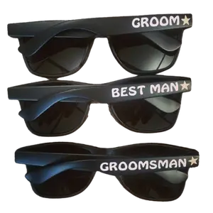 Stag Party | Stag Night | Mens Customized Sunglasses (Fonts in Picture Gallery)