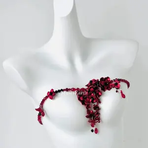 Handmade Beaded Flower Necklace - Unique and Sophisticated Sweet & Cool Style Waist Chain Accessories