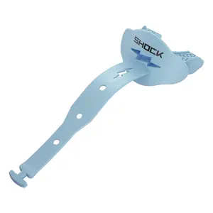 Shock Doctor Bolt Lip Guard - Permanent Strap Football Lip Protector with Airflow Channel & One-Piece Molded Construction