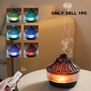 260ML Volcano Humidifier, Rechargeable Aroma Diffuser with Remote Control, Ultrasonic Aromatherapy Machine, Home Office Air Humidifier, Thanksgiving gifts For Dad & Mon, Christmas gifts For Men & Women, Valentine's Day gifts For Girlfriend