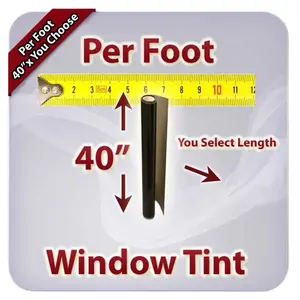 Static cling window tint in any shade by the foot.  This is a great option for your home or business.  This is the absolute best thing for the true DIY project.