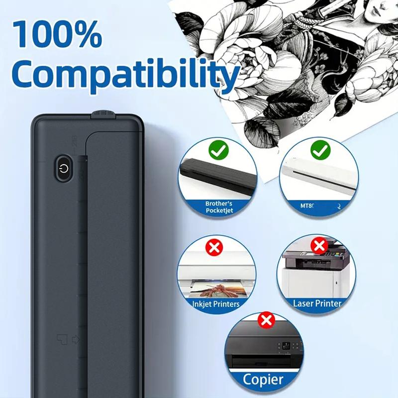 JOYYE A4 Thermal Printing Paper, 200 Sheets A4 Size, Office Printing Paper, Back To School Stationery Supplies, Compatible with Thermal Printer