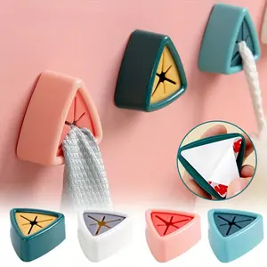 1pc Creative Towel Rack Towel Plug Hooks, Kitchen Rag Plug Hooks, Face Towel Hooks, Bathroom Kitchen Towel Hooks