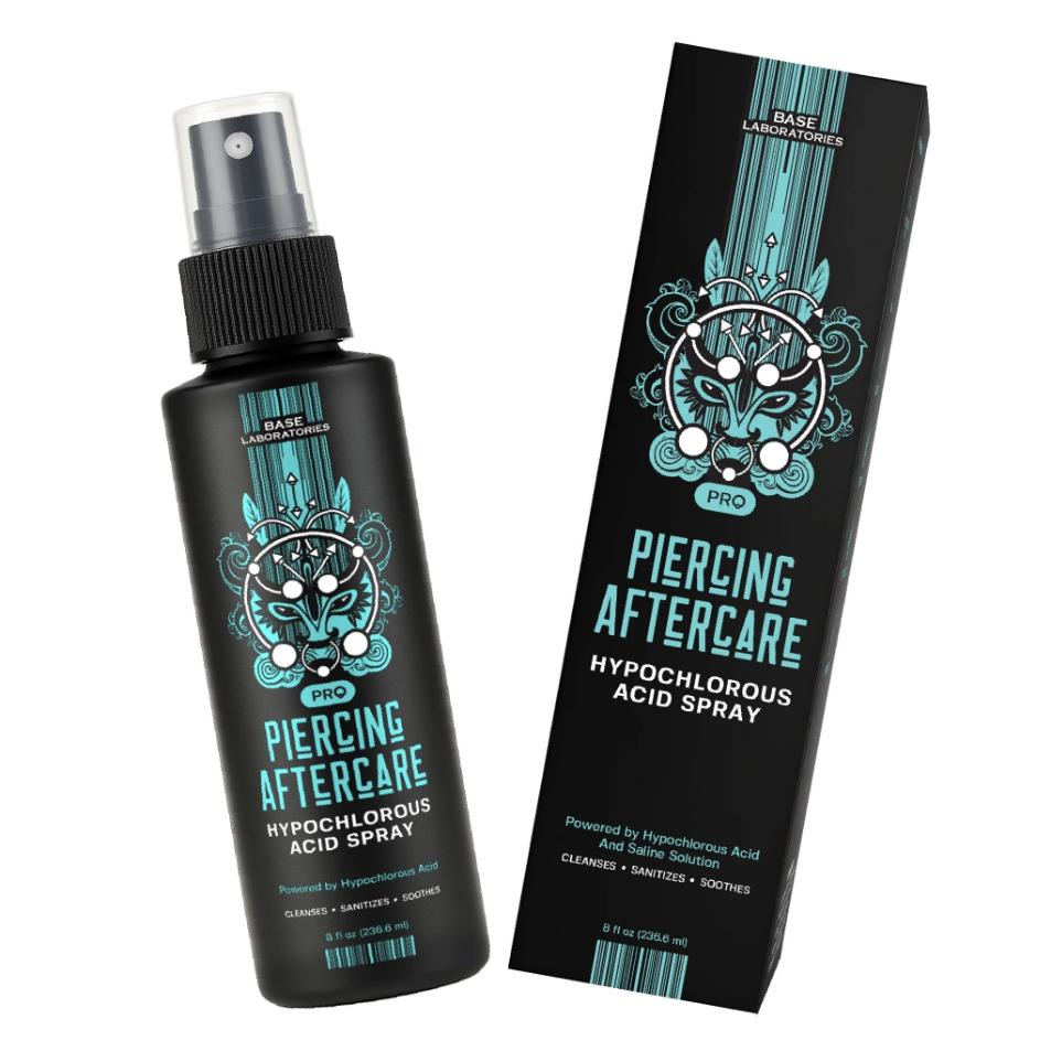 BASE LABORATORIES Piercing Aftercare Hypochlorous Acid Spray PRO - 8 OZ