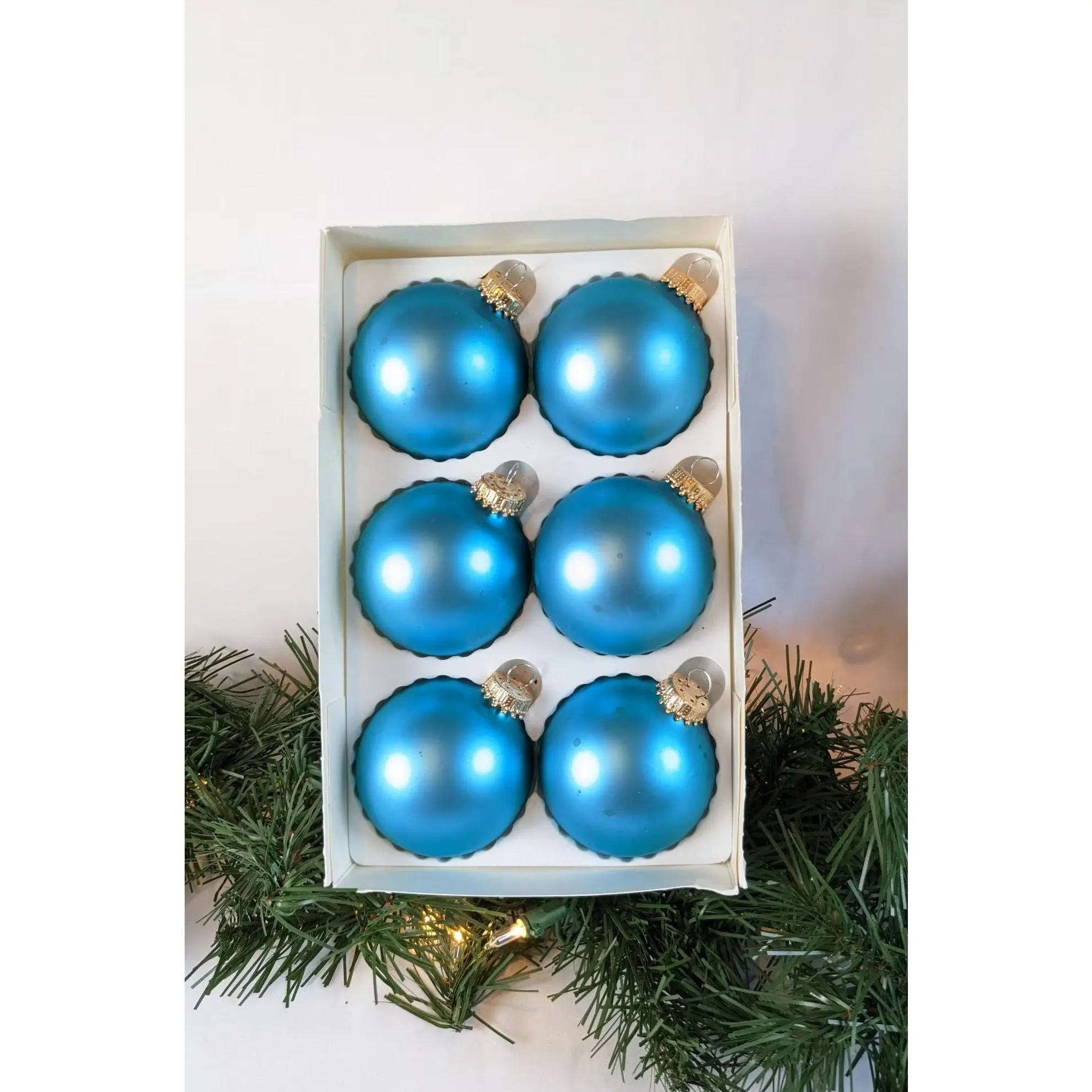 Krebs Turquoise Christmas Ornament Set