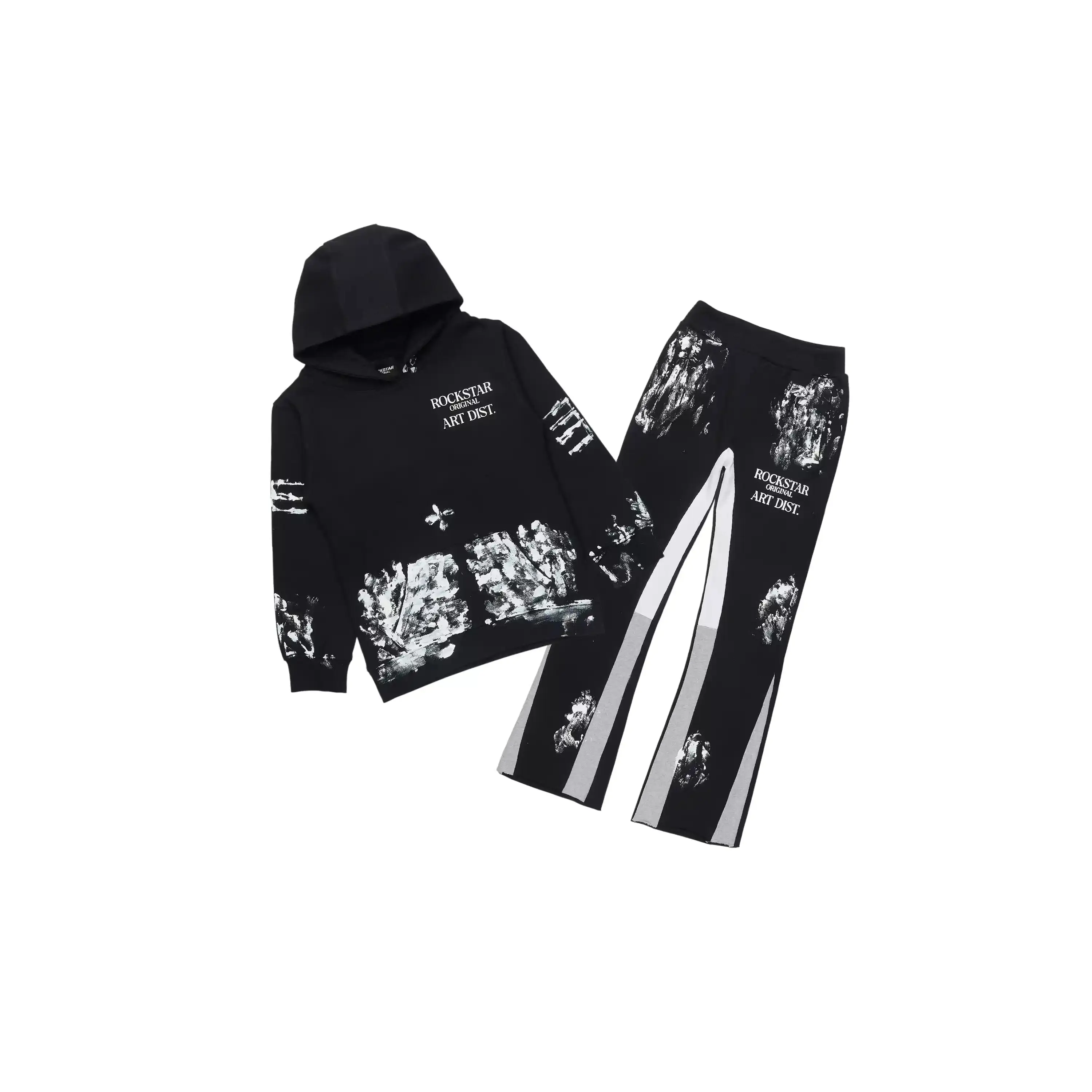 Boys Filip Black/White Stacked Flare Track Set