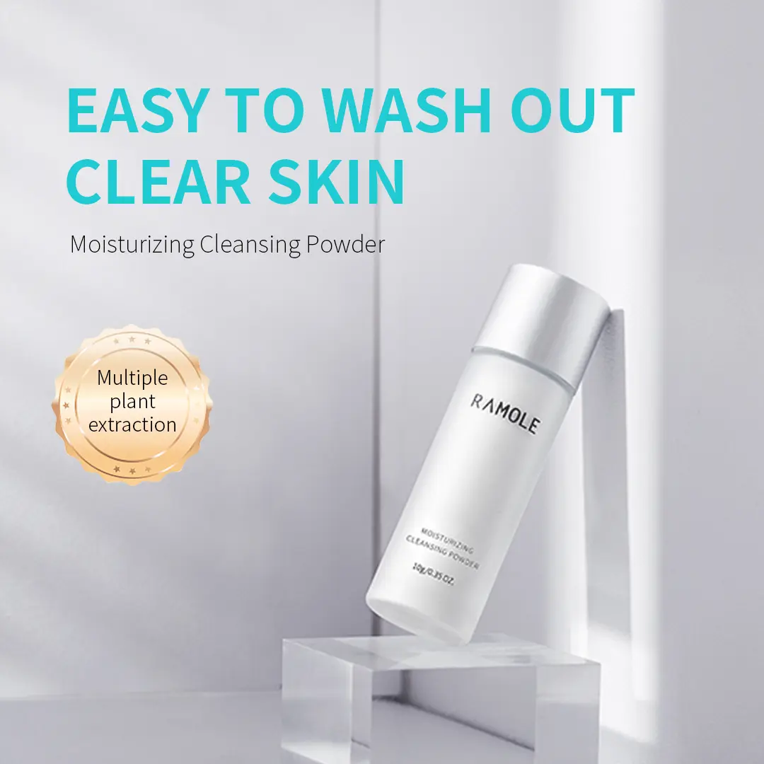RAMOLE Moisturizing cleansing powder cleansing face cleansing shrink pores oil control remove blackheads