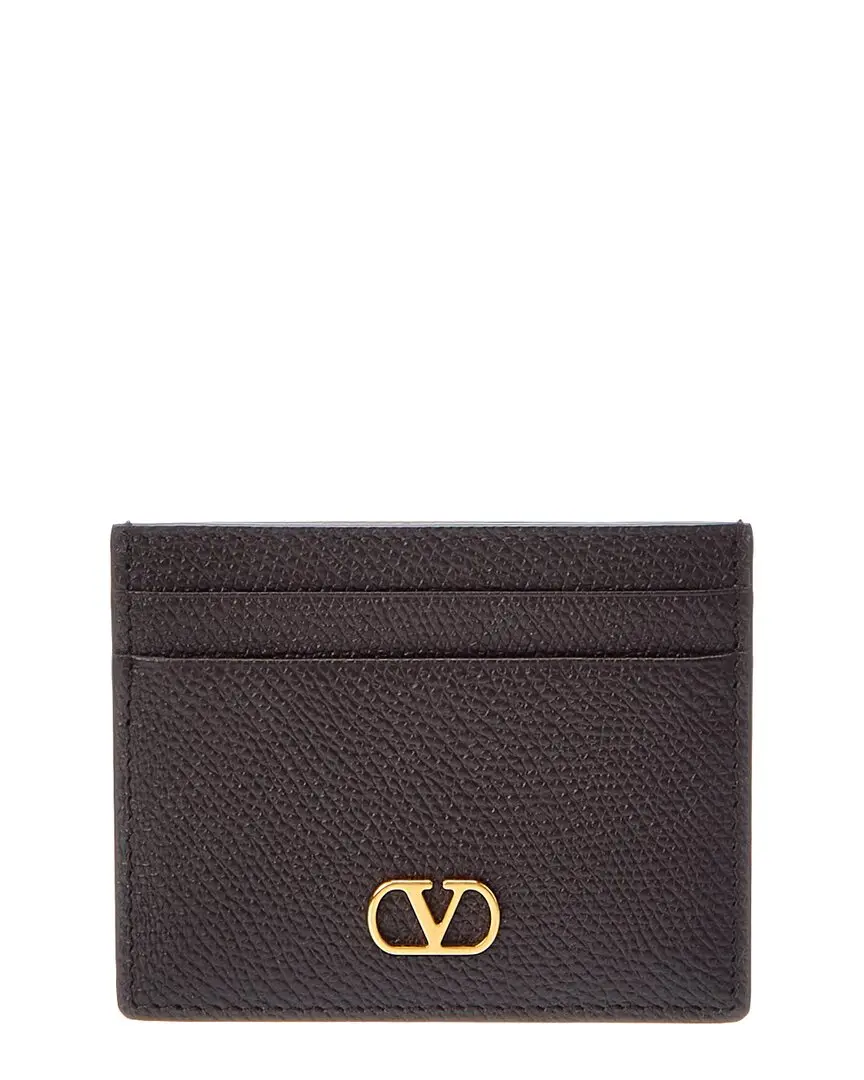 Valentino VLogo Signature Leather Card Holder