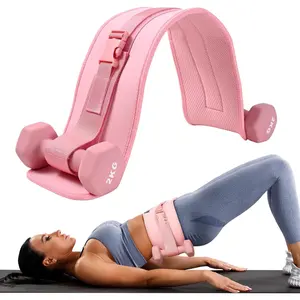 Exercise Hip Thrust Belt - Dumbbell Hip Thrust Belt, Thicken & Widen, Comfortable for Dumbbells, Kettlebells or Plates, Slip Padding, Gym or Home Workouts