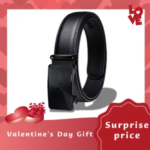 [Valentine's Day Gift]Ailisus Mens Belt Leather Easy Release Ratchet Belt for Business Casual Dress Belt with Adjustable Buckle For Mens Father Gift