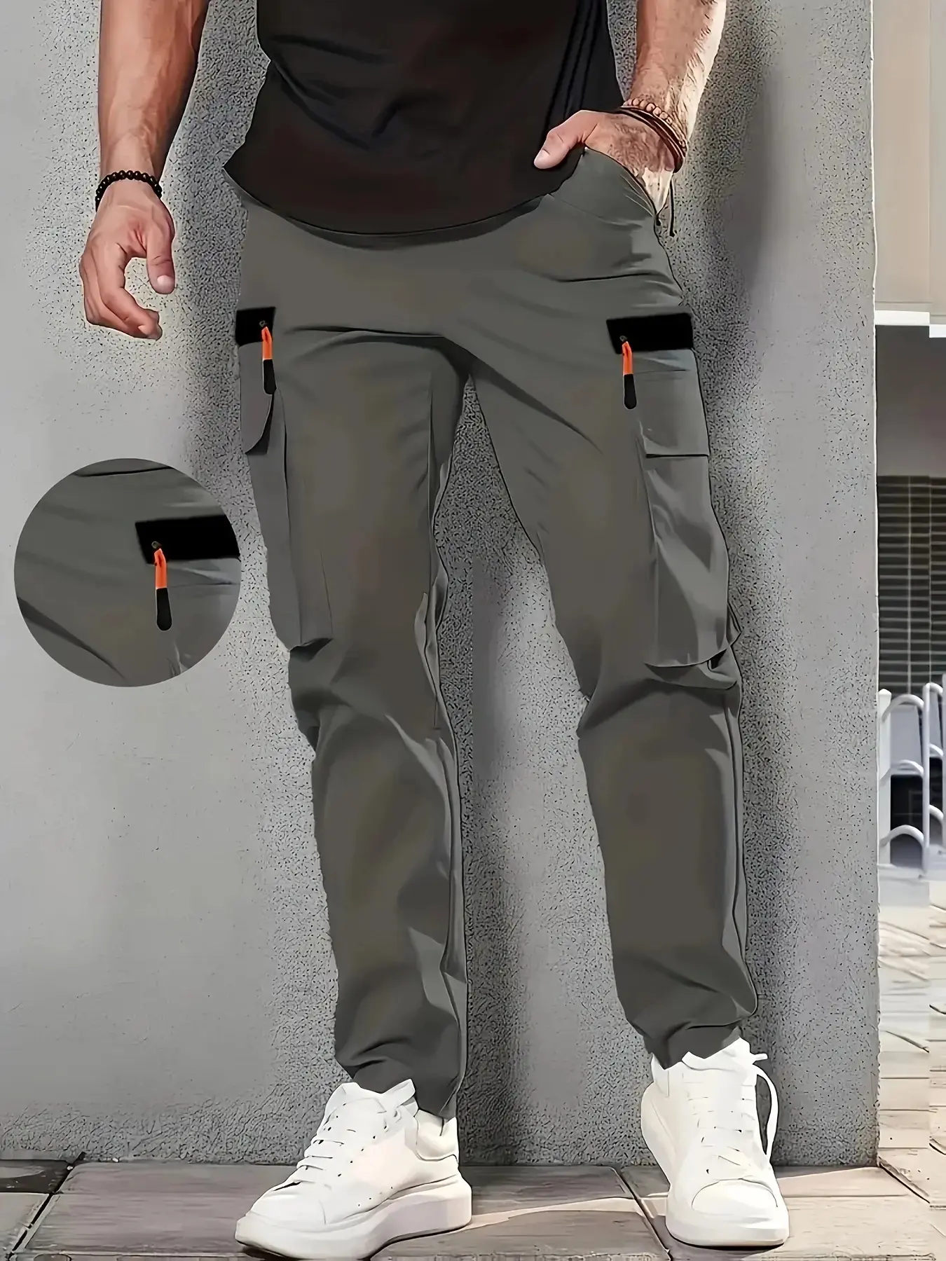Comfortable Work Pants for Versatile Use Simple Functional Design Polyester Material Ideal for Various Work Environments