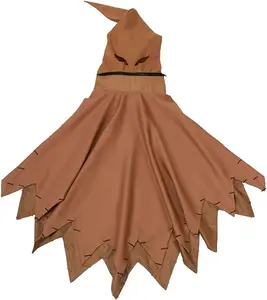 Oogie Boogie Cosplay Costume Cloak Nightmare Villain Hooded Robe Cape Unisex