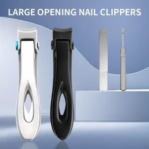 Large Opening Nail Clippers for Elderly - Thick Nail Clippers with Portable Art Tools for Daily Grooming Needs