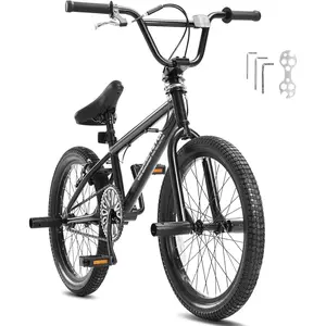 VEVOR BMX Bike, 18/20/24-Inch Wheel Freestyle & Race Bike with 360 Rotor and 4 Pegs, Beginner to Advanced BMX Bicycles for Teens