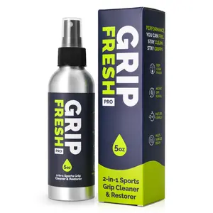 GRIP FRESH Pro - Mighty Halo Grip Spray 2-in-1 Golf Club Cleaner & Restorer for Basketball Shoe Soles Soccer Gloves Baseball Bats Tennis Pickleball 5oz
