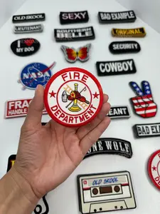 Fire Department White Back Iron On Patch | Patches Iron On |Pink Patches| Girl Patches | Hat Bar|Trucker Hat