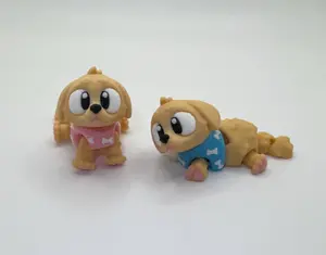 3D Printed Articulated Golden Retriever | Poseable Puppy Figurine | Dog Lover Gift | 3DGOB Design