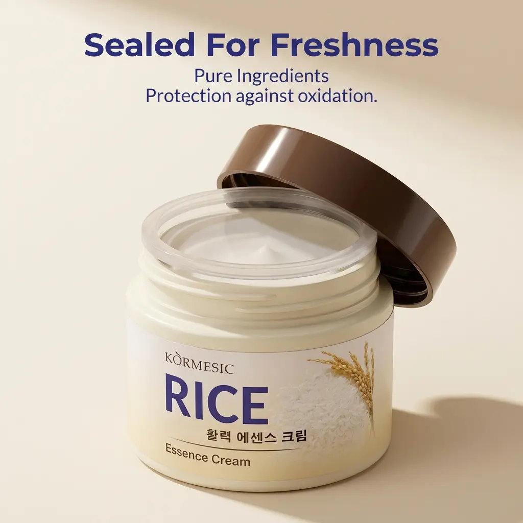 Korean rice essence face cream, a non oily daily moisturizing product, is suitable for face and body, deeply moisturizes dry, cracked and sensitive skin, and is a mild nourishing skin care product suitable for all skin types Moisturizer Moisture Gentle