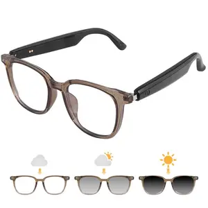 luetooth Audio Smart Glasses, Blue Light Glasses for Women Men, Remote Shooting, Open Ear Sound Mic &Speakers, Magnetic Charging, Color-Changing & Polarized Lenses, Voice Assistant smart glasses smart glasses